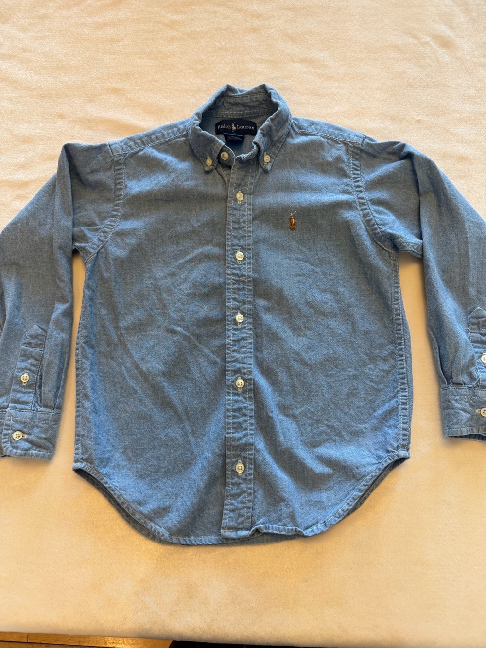 Ralph Lauren Denim Button-Down Oxford Shirt Sz 5